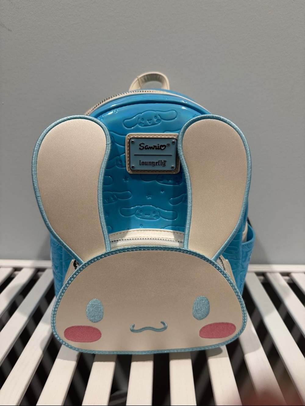 Loungefly Cinnamoroll Bunny Sanrio Mini Backpack - Blue/White NWT